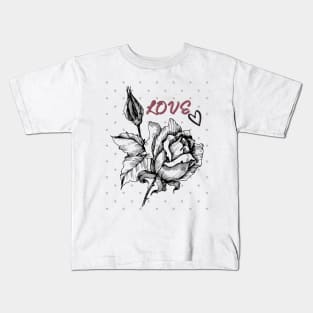 Rose into star pattern Kids T-Shirt